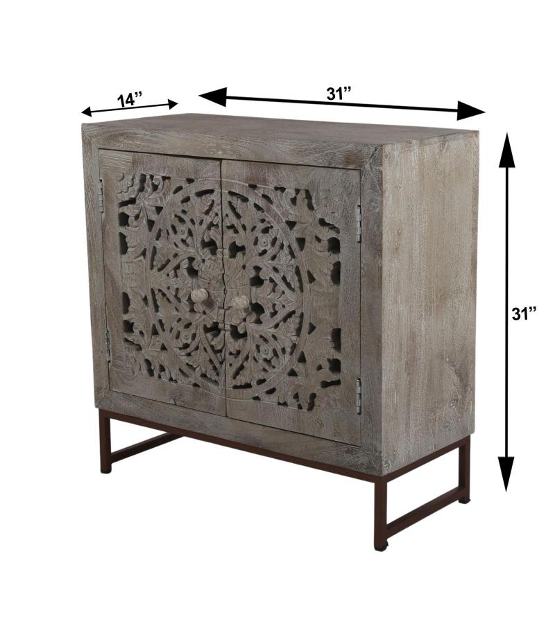 carved 2 DOOR SIDEBOARD