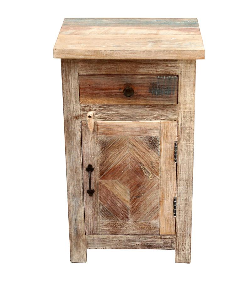 SOLID RECLAIMED TEAK WOOD SIDETABLE END TABLE