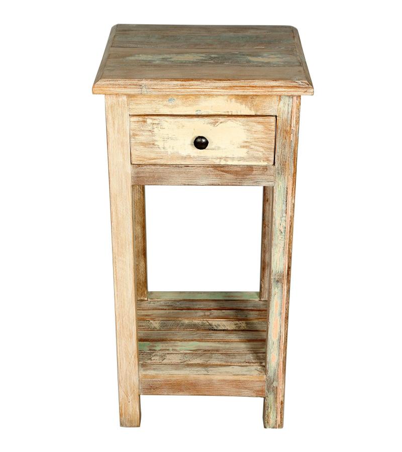 SOLID RECLAIMED TEAK WOOD SIDETABLE END TABLE