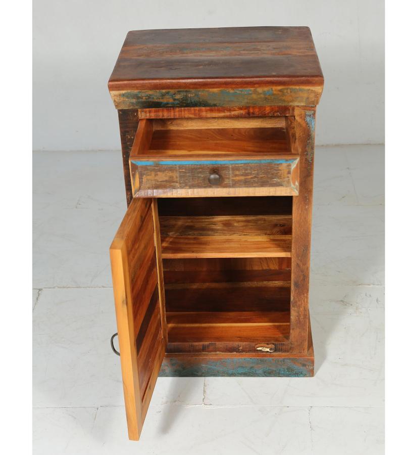 SOLID RECLAIMED TEAK WOOD SIDETABLE END TABLE