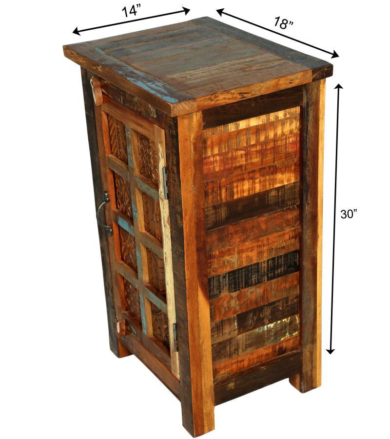 SOLID RECLAIMED TEAK WOOD SIDETABLE END TABLE