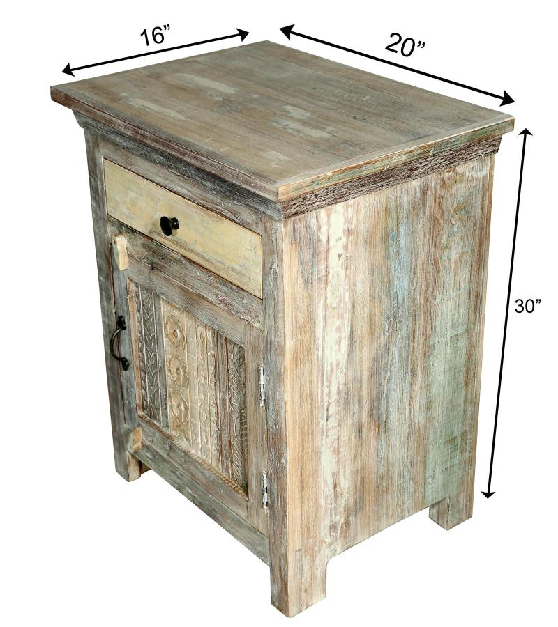 SOLID RECLAIMED TEAK WOOD SIDETABLE END TABLE