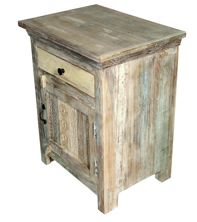 SOLID RECLAIMED TEAK WOOD SIDETABLE END TABLE