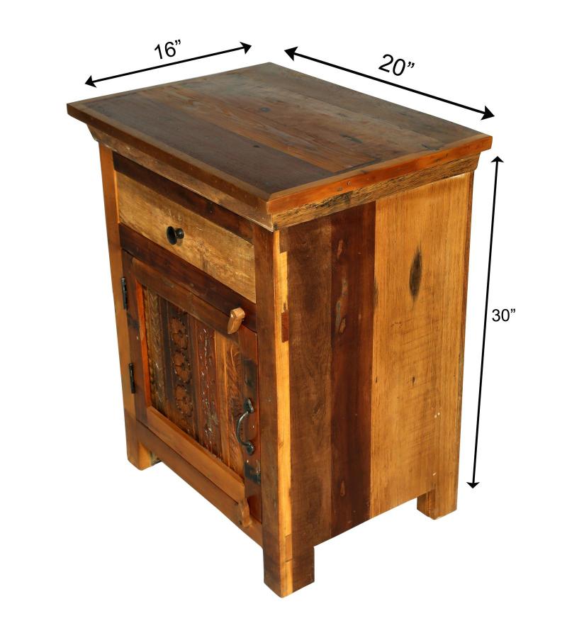 SOLID RECLAIMED TEAK WOOD SIDETABLE END TABLE