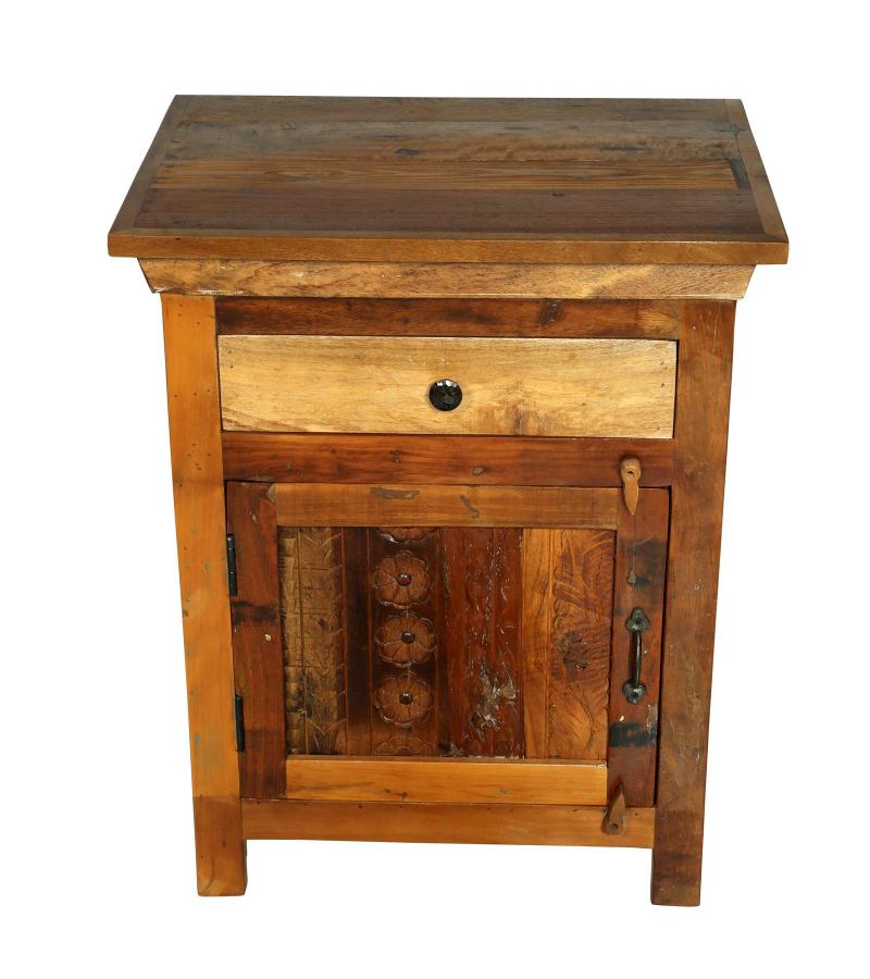 SOLID RECLAIMED TEAK WOOD SIDETABLE END TABLE