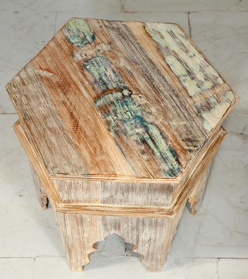 RECLAIMED WOOD END TABLE / NIGHTSTAND