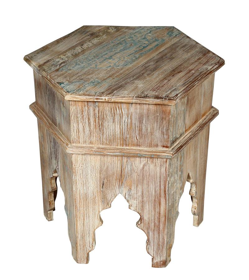 RECLAIMED WOOD END TABLE / NIGHTSTAND