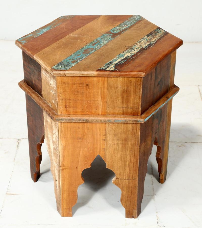 RECLAIMED WOOD END TABLE / NIGHTSTAND