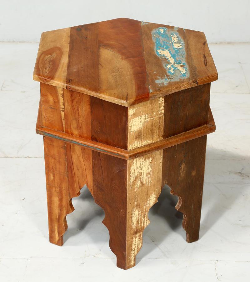 RECLAIMED WOOD END TABLE / NIGHTSTAND
