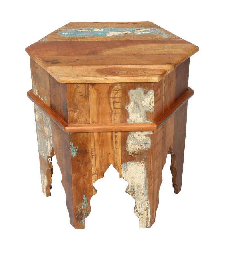 RECLAIMED WOOD END TABLE / NIGHTSTAND