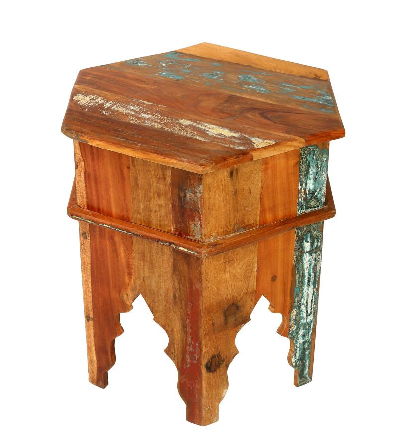 RECLAIMED WOOD END TABLE / NIGHTSTAND