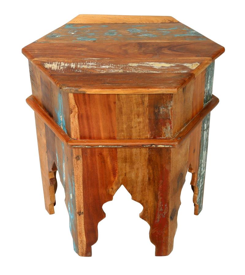 RECLAIMED WOOD END TABLE / NIGHTSTAND
