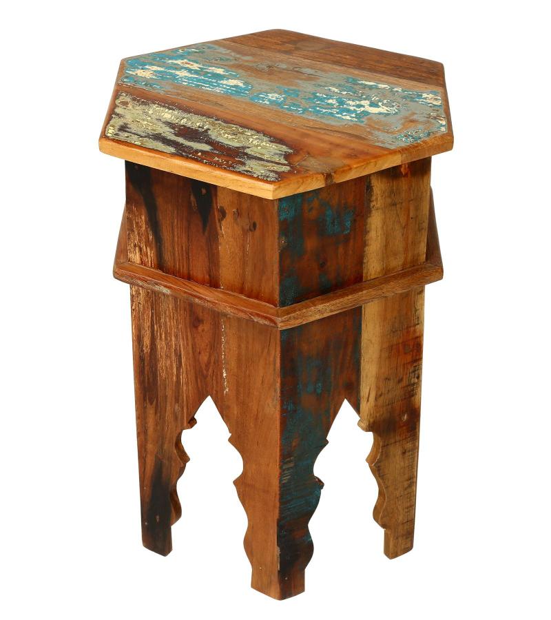 RECLAIMED WOOD END TABLE / NIGHTSTAND