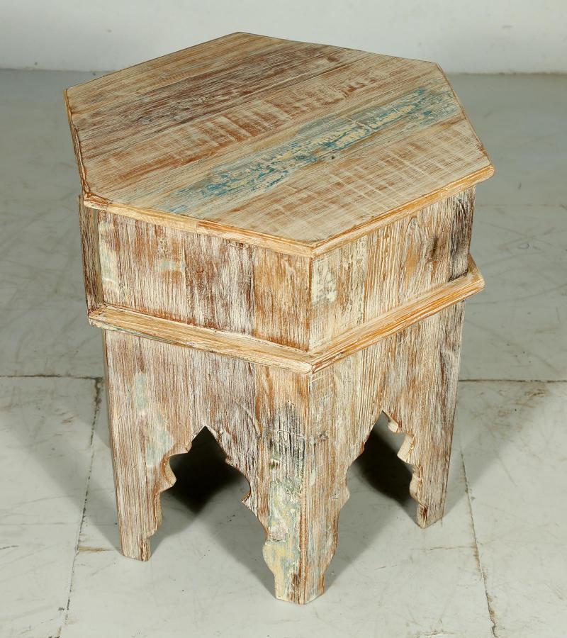 RECLAIMED WOOD END TABLE / NIGHTSTAND