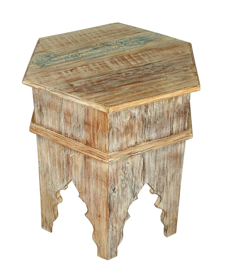RECLAIMED WOOD END TABLE / NIGHTSTAND
