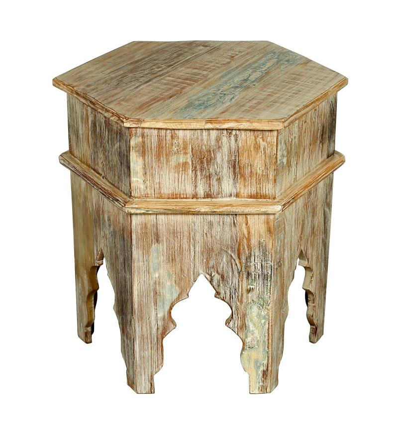 RECLAIMED WOOD END TABLE / NIGHTSTAND