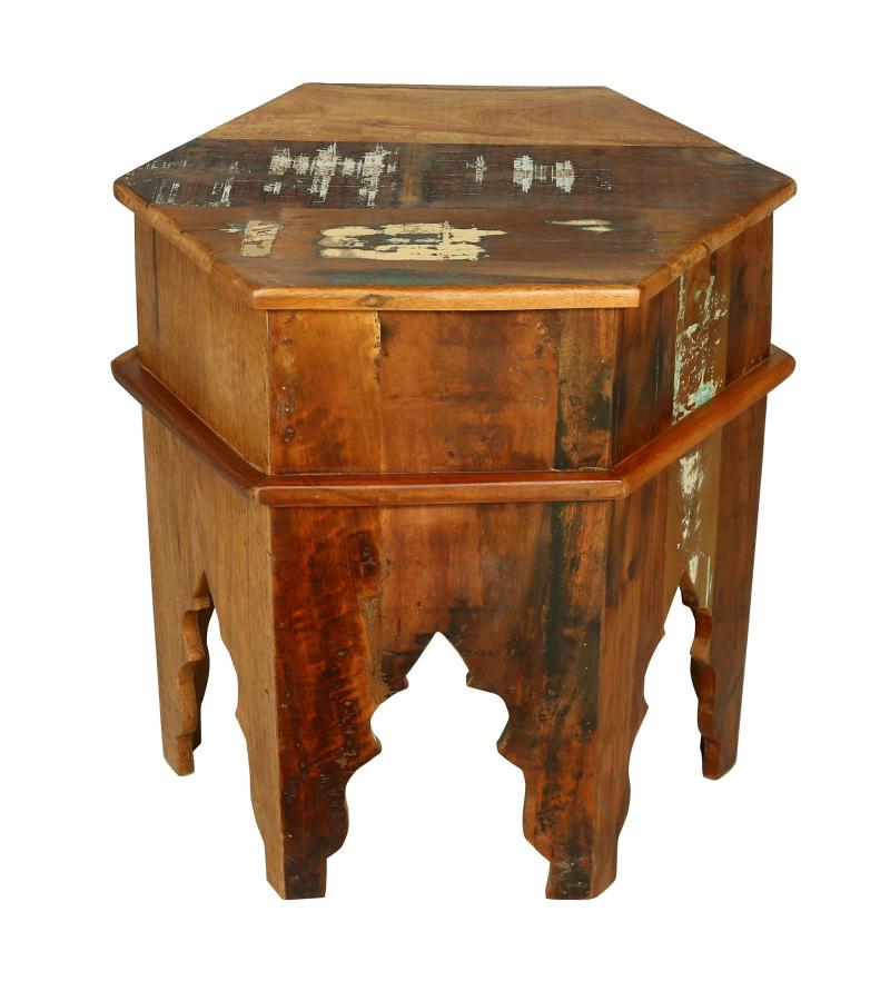 RECLAIMED WOOD END TABLE / NIGHTSTAND