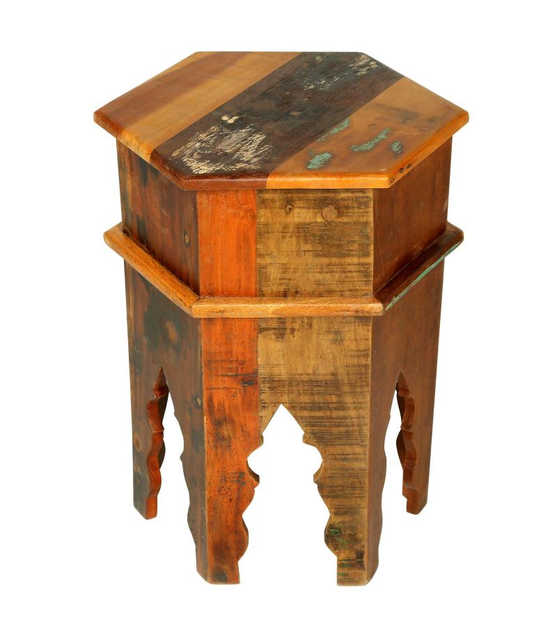 RECLAIMED WOOD END TABLE / NIGHTSTAND