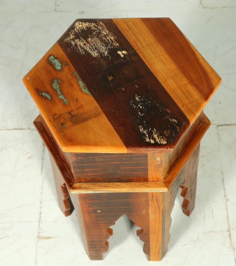 RECLAIMED WOOD END TABLE / NIGHTSTAND