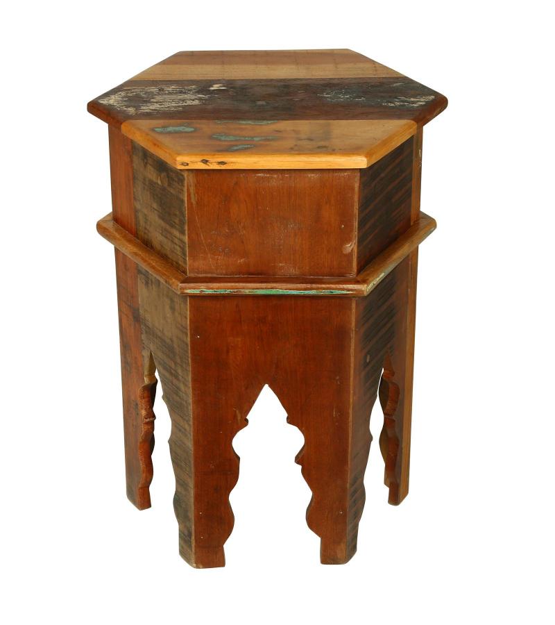 RECLAIMED WOOD END TABLE / NIGHTSTAND