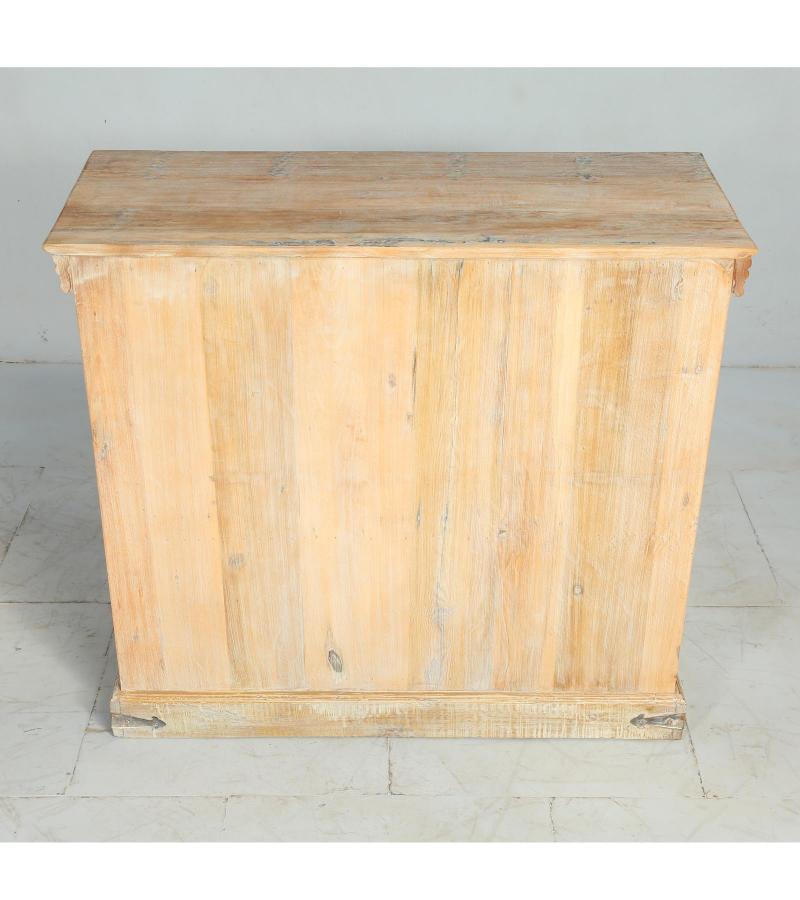 HAND CARVED SOLID RECLAIMED WOOD CABINET