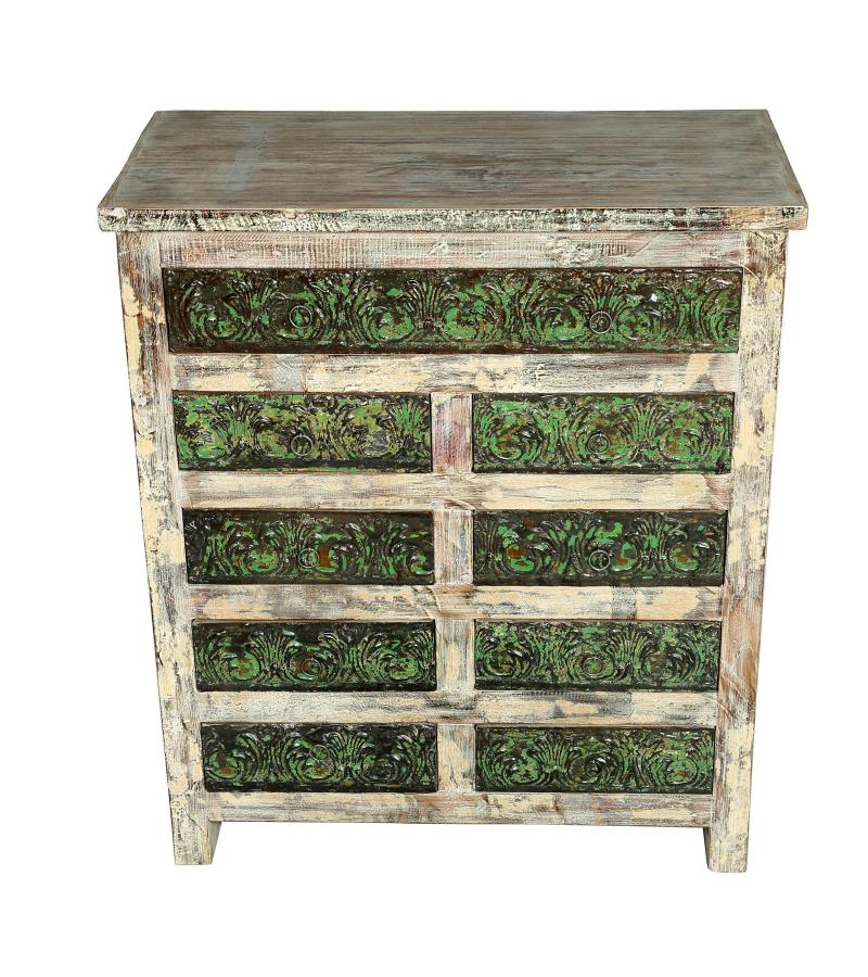 SOLID WOOD & METAL BUREAU SIDEBOARD