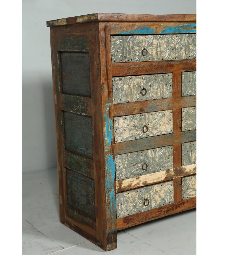 SOLID RECLAIMED TEAK WOOD BUREAU DRESSER