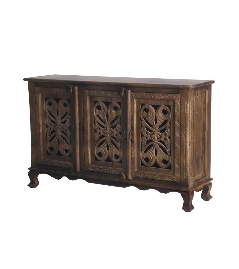 CARVED WOODEN SIDEBOARD