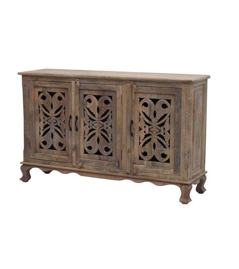 CARVED WOODEN SIDEBOARD