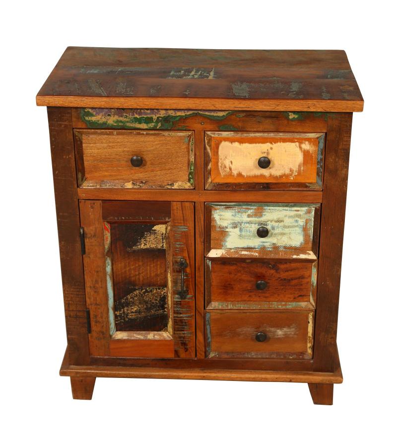 WOODEN BEDSIDE