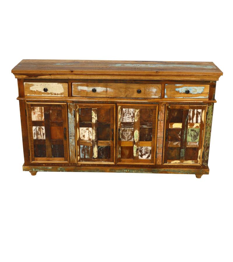 SOLID RECLAIMED TEAK WOOD SIDEBOARD CABINET