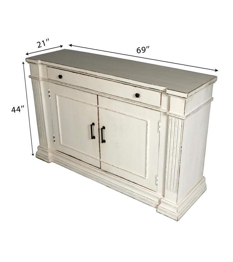 WOODEN PAINTED SIDEBOARD
