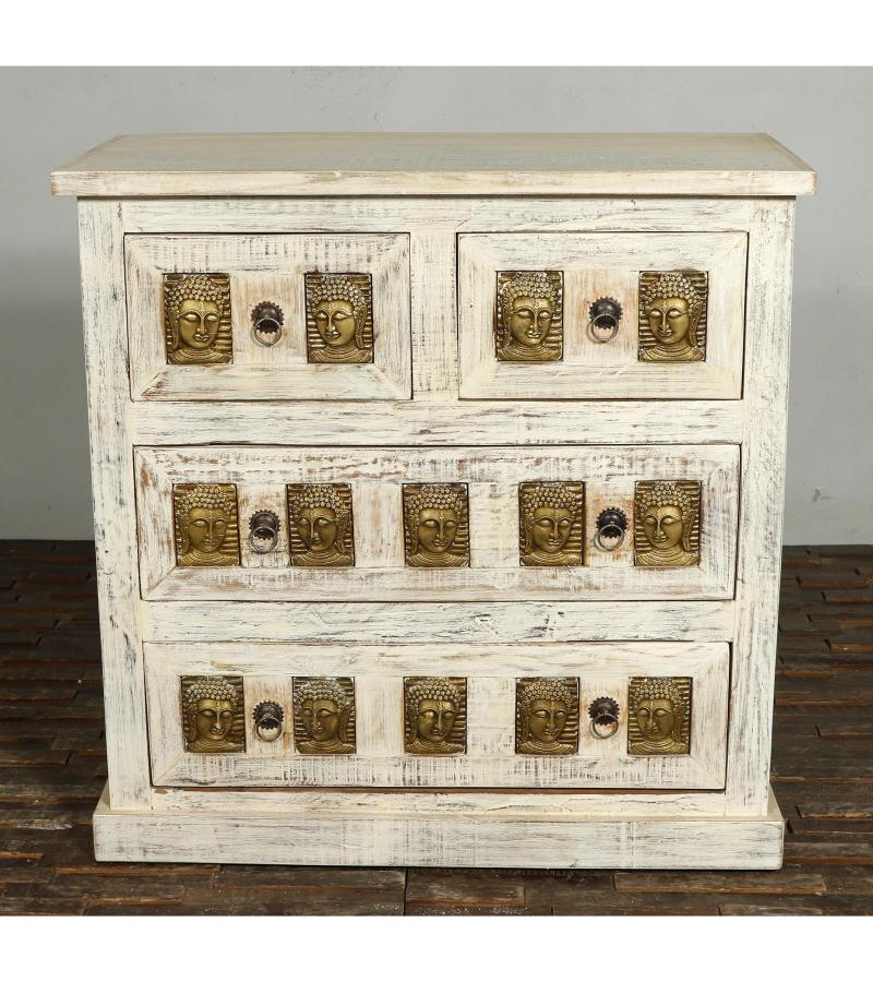 SOLID WOOD BRASS FITTED CABINET