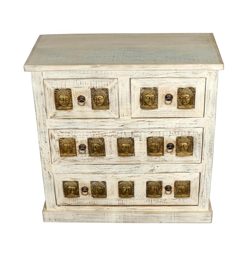 SOLID WOOD BRASS FITTED CABINET