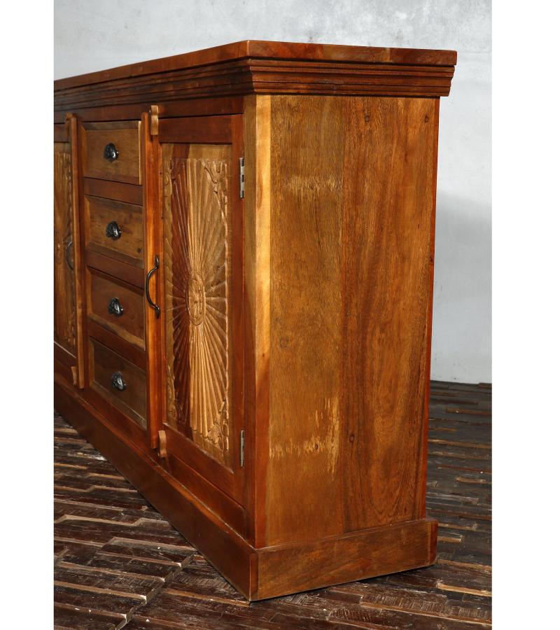 WOODEN CARVED SIDEBOARD
