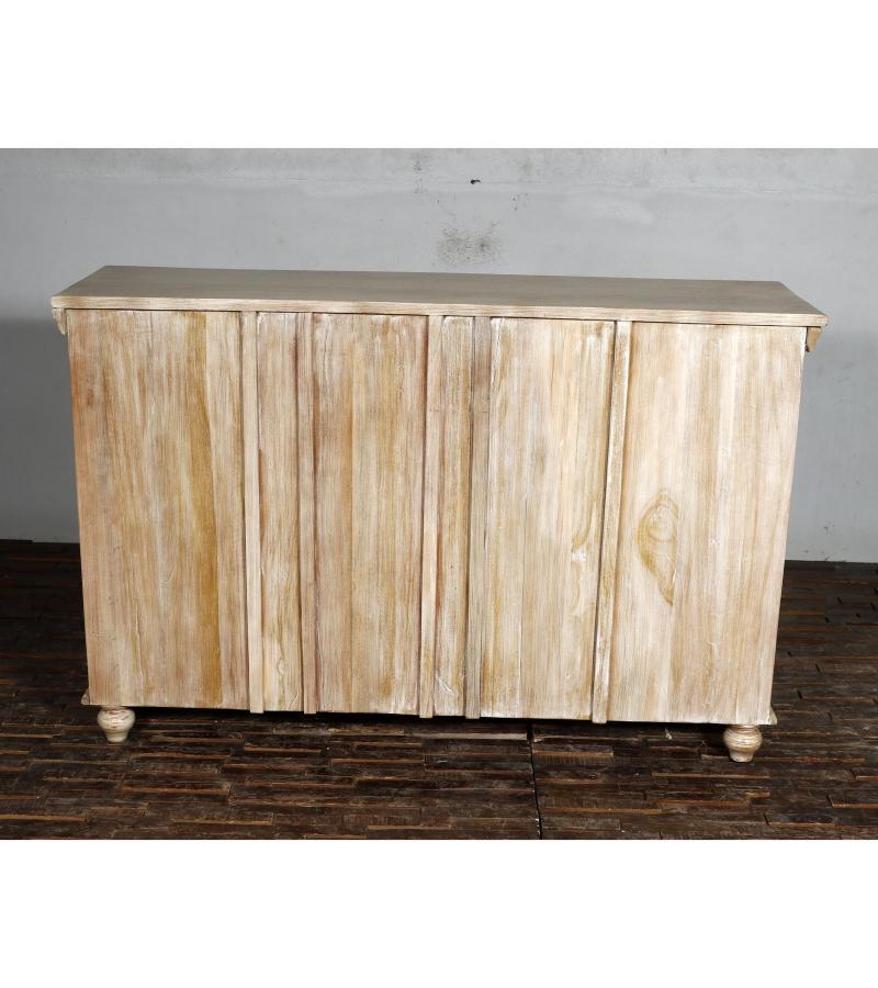 HAND CARVED SOLID RECLAIMED TEAK WOOD BUREAU DRESSER