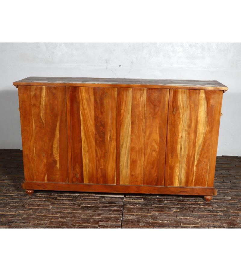 WOODEN GLASS SIDEBOARD