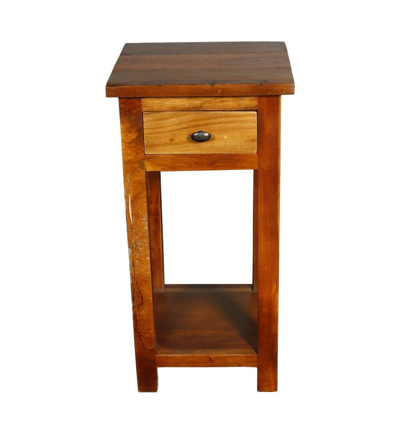 SOLID RECLAIMED TEAK WOOD END TABLE NIGHTSTAND