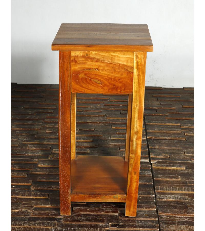 SOLID RECLAIMED TEAK WOOD END TABLE NIGHTSTAND