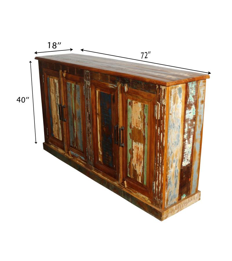 SOLID RECLAIMED TEAK WOOD SIDEBOARD