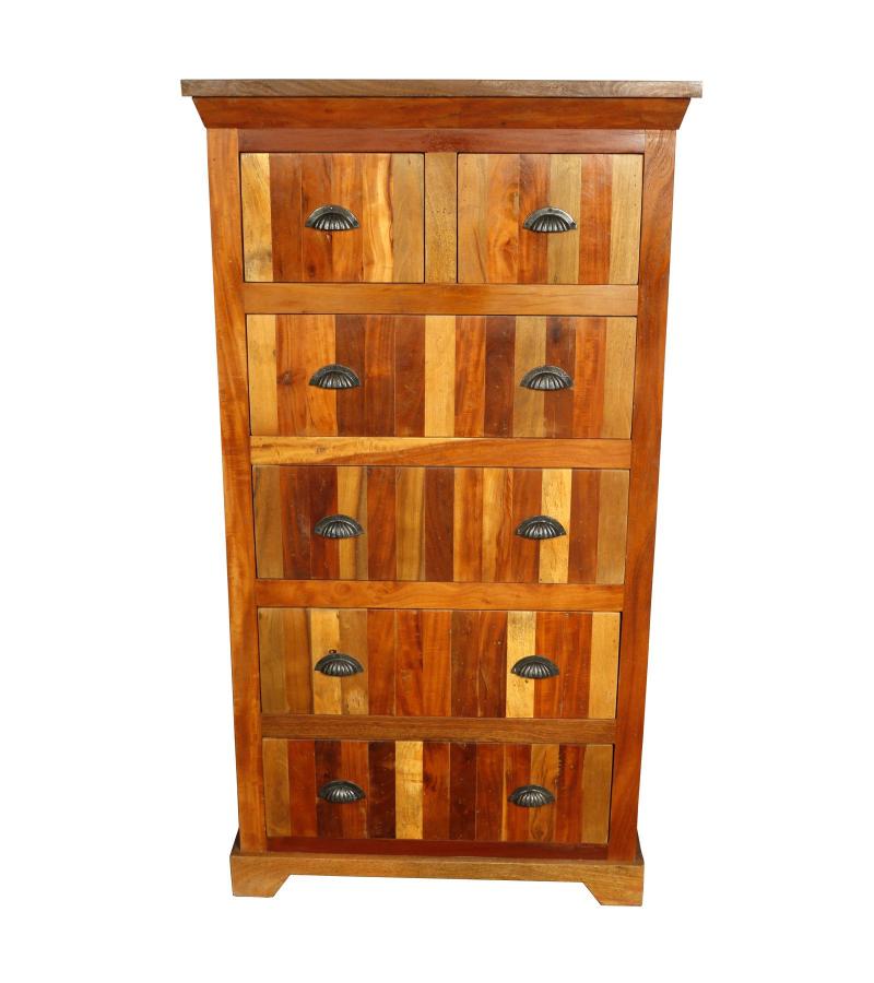 SOLID RECLAIMED TEAK WOOD DRESSER BUREAU CHEST