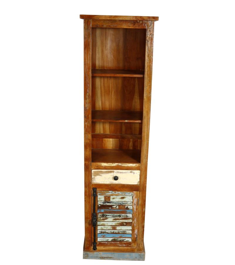 SOLID RECLAIMED TEAK WOOD W/ SHELVES & CABINET