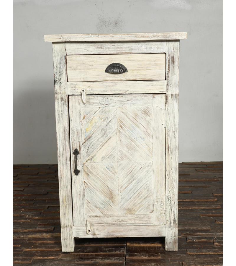 RECLAIMED WOOD 1 DRAWER END TABLE / NIGHTSTAND