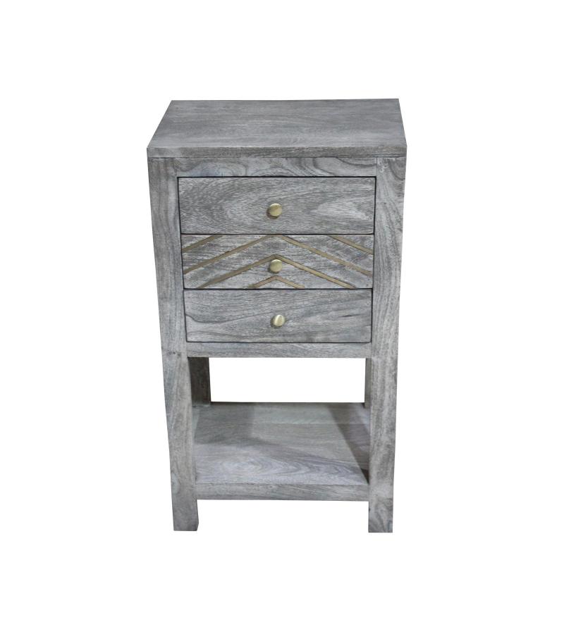 SOLID WOOD END TABLE