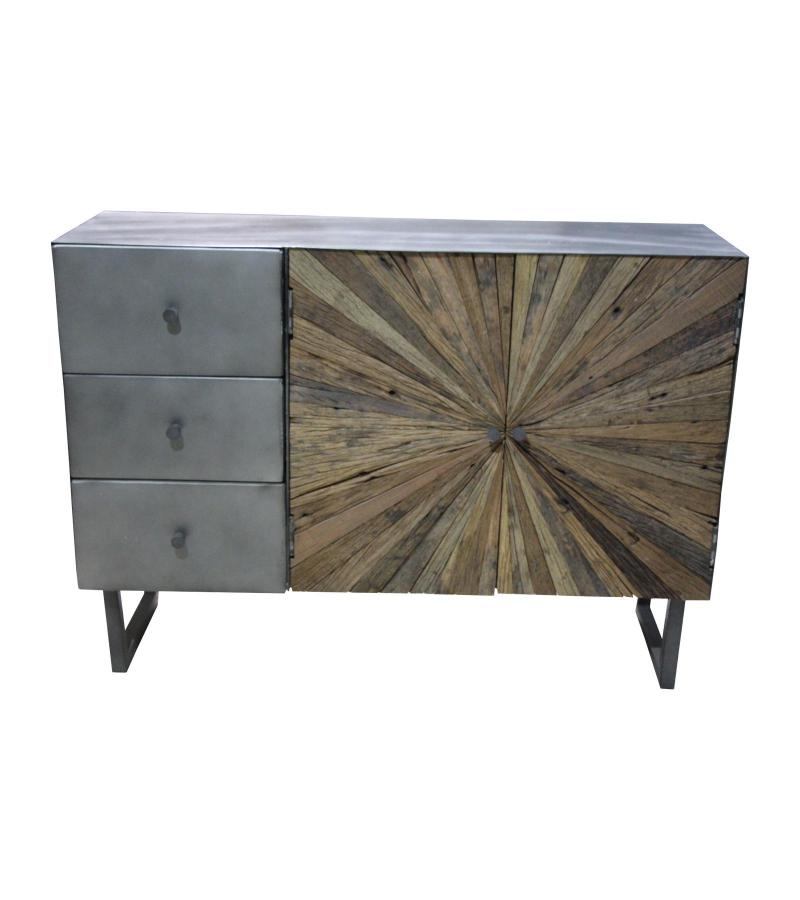 RECLAIMED WOOD & IRON CHEST