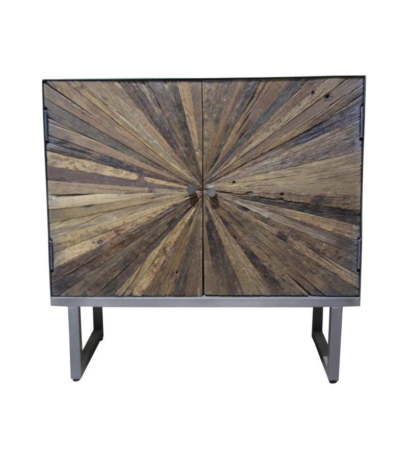 IRON & RECLAIMED WOOD CABINET