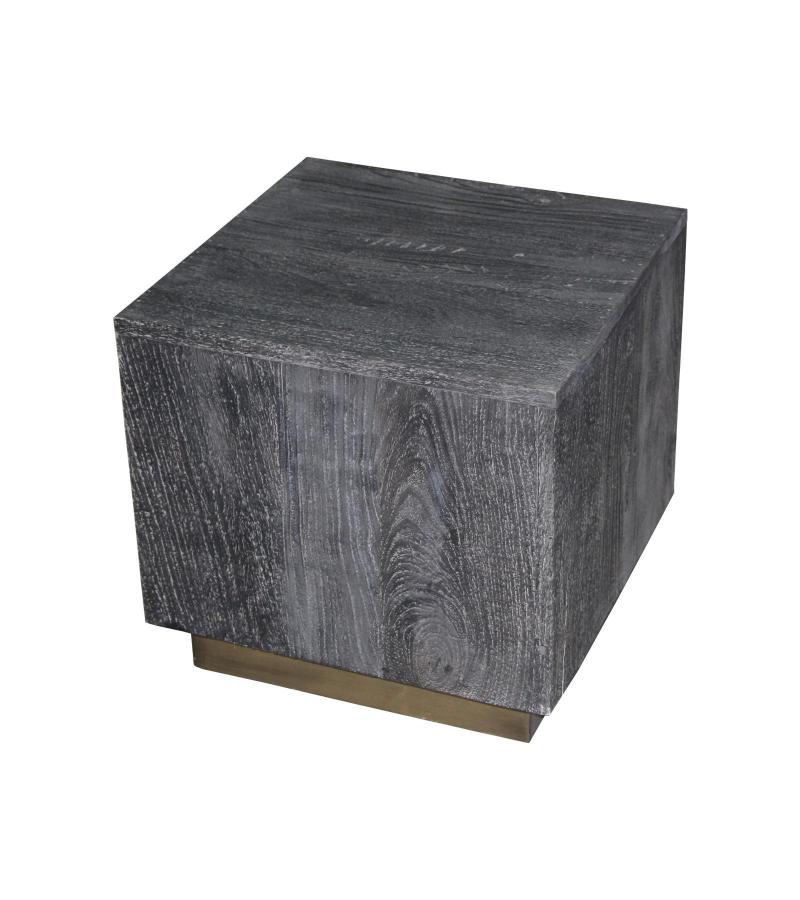SOLID WOOD & IRON END TABLE