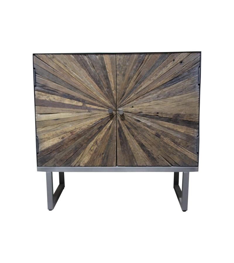 Reclaimed Wood + Iron Cabinet