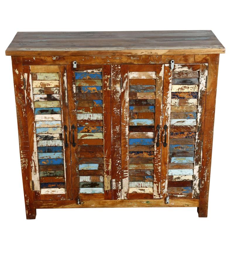 SOLID RECLAIMED TEAK WOOD CABINET SIDEBOARD