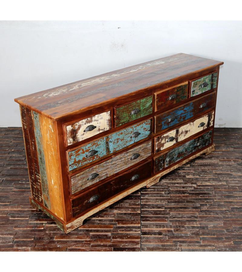 SOLID RECLAIMED TEAK WOOD BUREAU 